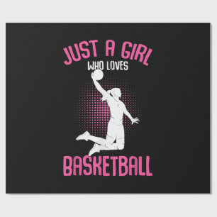Basketball Girl Women Wrapping Paper