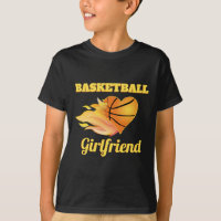 Basketball Girlfriend Fiery Heart Basketball Gift