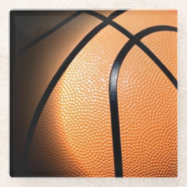 Basketball Glass Coaster (Front)
