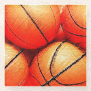 Basketball Glass Coaster