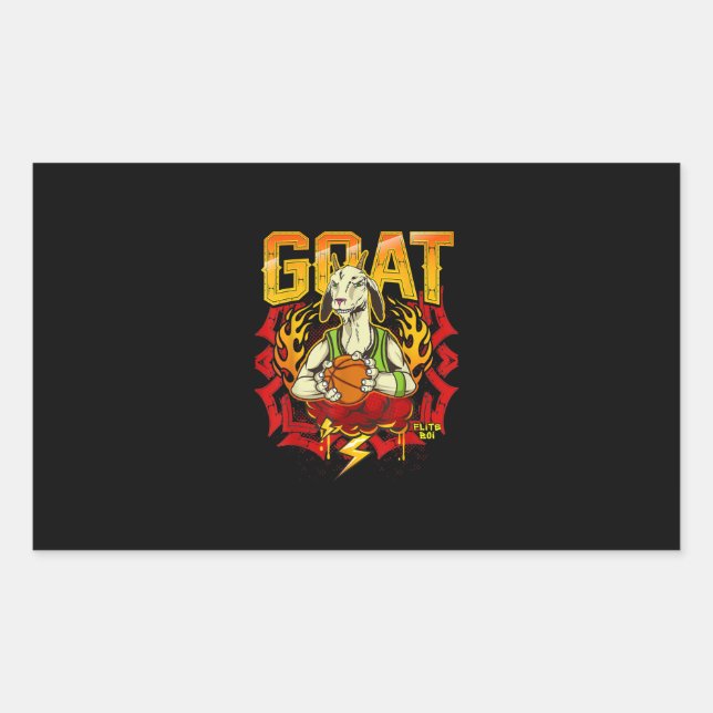 Basketball Goat Gift Sticker (Front)