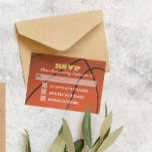 Basketball Gold Bar Mitzvah RSVP Card<br><div class="desc">These sporty RSVP Cards are perfect for any Bar Mitzvah celebration. Each line of text is fully customizable to say just what you want!

Matching products available in the Bar Mitzvah Celebration Collection.</div>