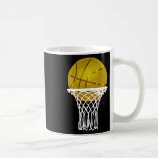 Basketball Gold Bball Trophy Sport Lover Gift Men Coffee Mug