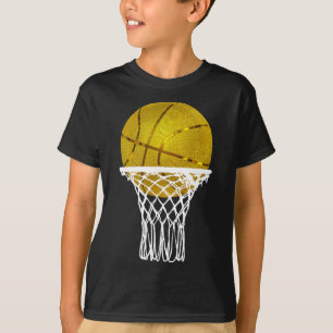 Basketball Gold Bball Trophy Sport Lover Gift Men T-Shirt