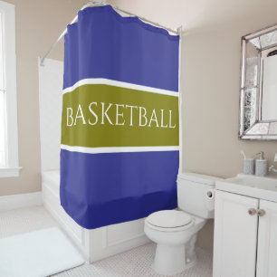 BASKETBALL Golden Olive White Deep Blue Stripes