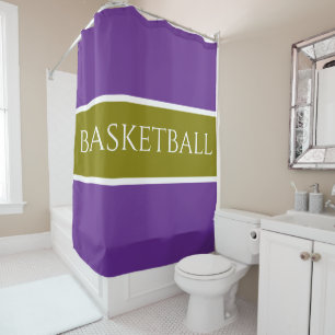 BASKETBALL Golden Olive White Royal Purple Stripes