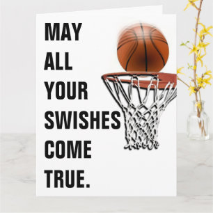 Basketball Good Luck Card