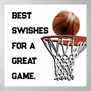 Basketball Good Luck Poster