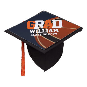 BASKETBALL graduation Cap Topper Personalized