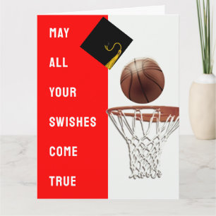 Basketball Graduation Card