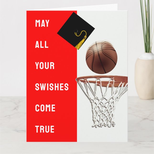 Basketball Graduation Card (Front)