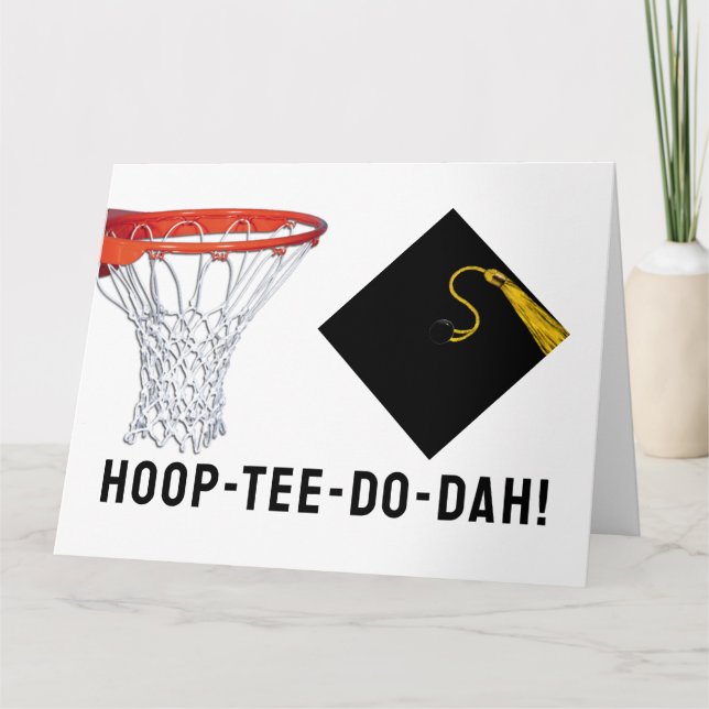 Basketball Graduation Card (Front)