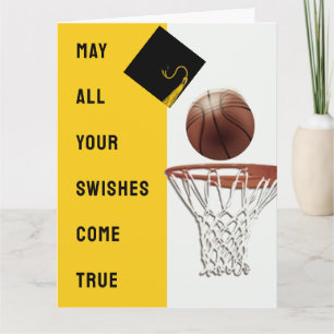 Basketball Graduation Card