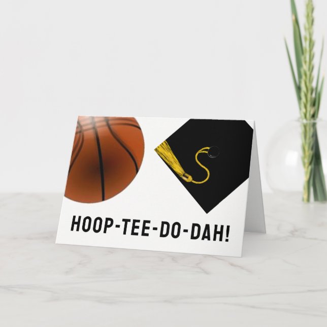 Basketball Graduation Card (Front)