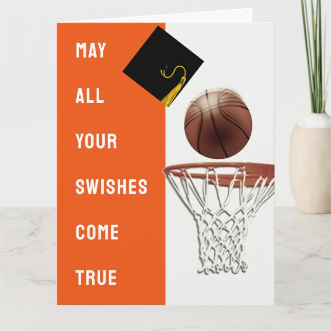 Basketball Graduation Card (Front)