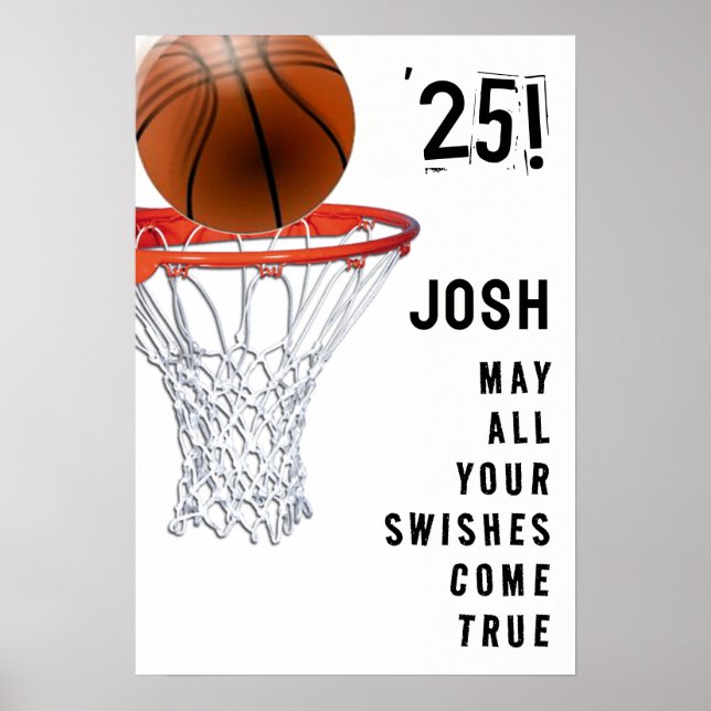 Basketball Graduation Poster (Front)