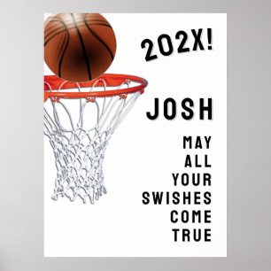 Basketball Graduation Poster