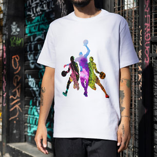 basketball graffiti Silhouette basketball player T-Shirt