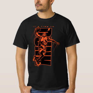 Basketball Graffiti Style Street Art Classic T-Shi T-Shirt