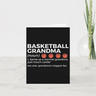 Basketball Grandma Definition Grandson's Largest F Card
