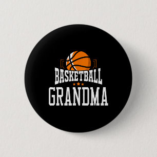 Basketball Grandma Team Sports Fan  2 Inch Round Button
