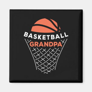 Basketball Grandpa Bball Lover Best Grandfather Ev Magnet