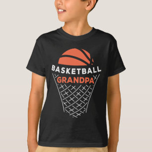Basketball Grandpa Bball Lover Best Grandfather Ev T-Shirt