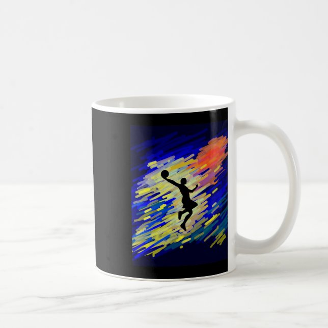 Basketball Graphic  Coffee Mug (Right)