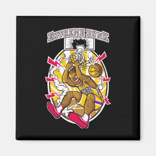Basketball Graphic  Magnet