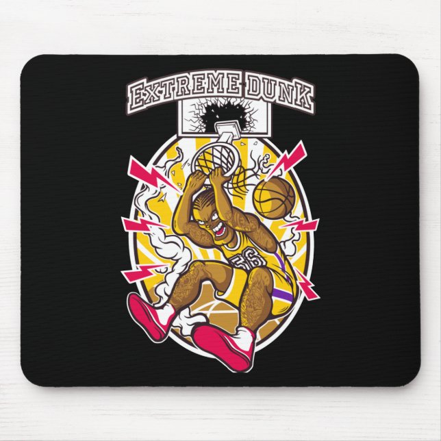 Basketball Graphic  Mouse Pad (Front)