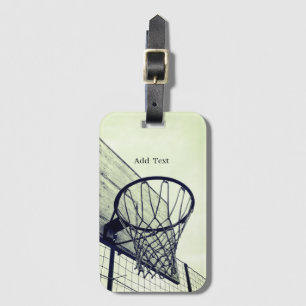 Basketball Grey Luggage Tag