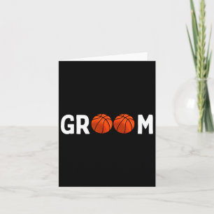 Basketball Groom Wedding Funny  Card