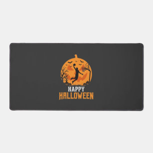 Basketball Halloween Dunk Pumpkin Design_1 Desk Mat
