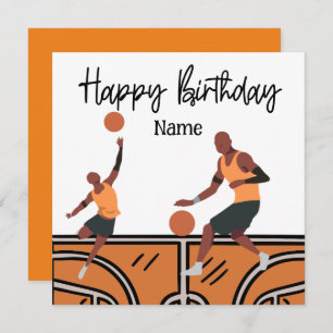 Basketball Happy Birthday to Player with Player Card