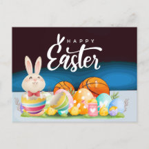 Basketball Happy Easter Holiday to Player