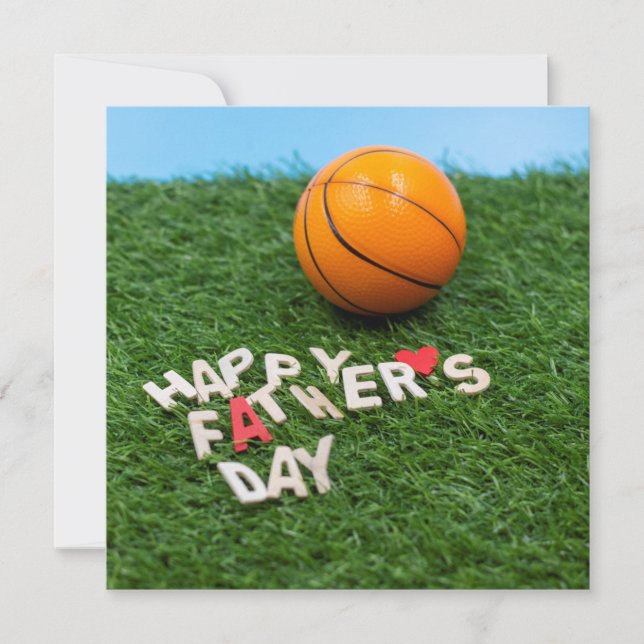 Basketball Happy Father's Day Card (Front)