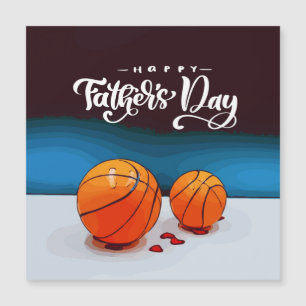 Basketball Happy Father's Day with Two Balls Dad
