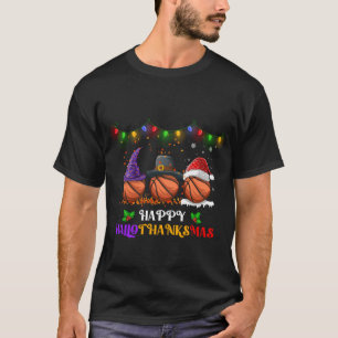Basketball Happy Hallothanksmas T-Shirt