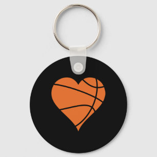 Basketball Heart 2 Keychain