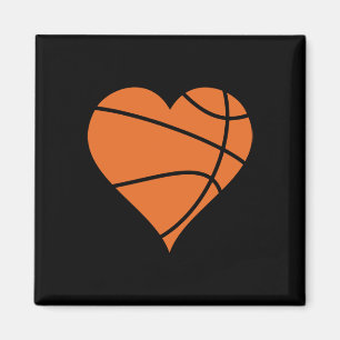 Basketball Heart 2  Magnet