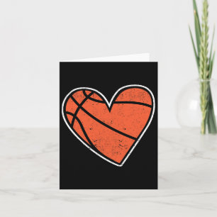 Basketball Heart Basket Ball Player Coach Fan Coup Card
