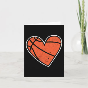 Basketball Heart Basket Ball Player Coach Fan Coup Card