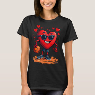 Basketball Heart - Love And Hoops Design For T-Shirt