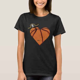 Basketball Heart Pirate T-Shirt