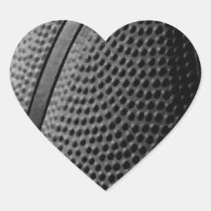 Basketball Heart Sticker