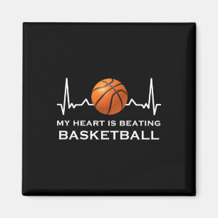 Basketball Heartbeat 10 Magnet