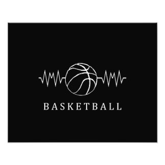Basketball Heartbeat 2 Photo Print