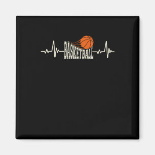 Basketball Heartbeat 3  Magnet