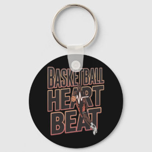 Basketball Heartbeat - Basketball Breaker - Let Keychain