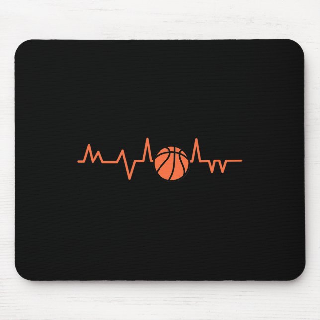 Basketball Heartbeat BBall 1 Mouse Pad (Front)